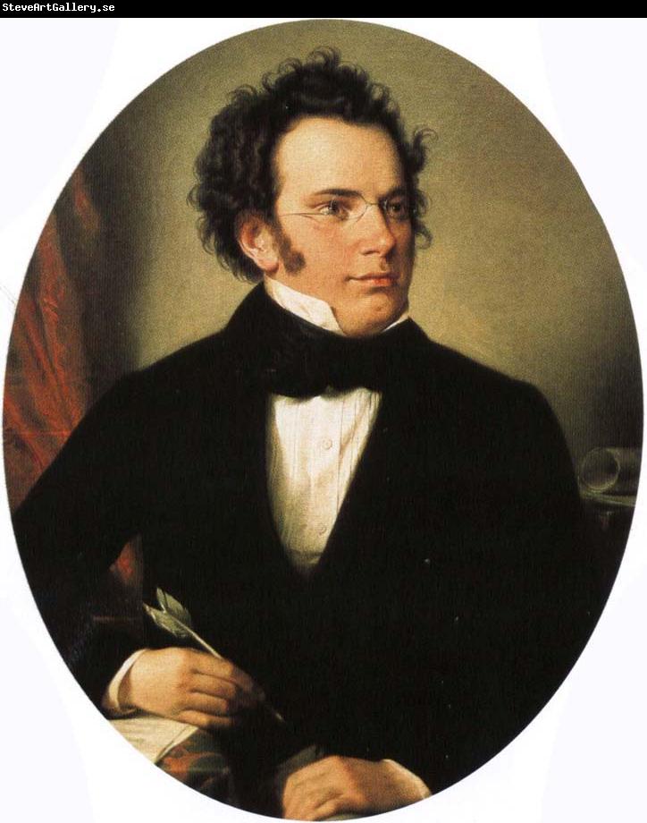 franz von schober aged about 28 painted by wilhelm augst rieder around